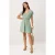 TRENDYOLMİLLA Dames Groen Effen Kort / Mini Kort Skater Jurken