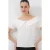 Bootneck Geribde Blouse met Strik