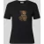 Liu Jo White Slim fit t-shirt met siersteentjes