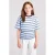 America Today gestreept T-shirt – blauw