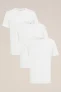 WE Fashion – Heren T-shirt van 100% katoen – Regular fit – Wit – Katoen –
