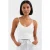 Steentjesversierde Fitted Crop Top met V-hals