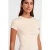 Dames Slim Fit Katoenen Crop T-shirt