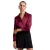 French Connection Dames/Dames Irina Satijnen Shirt Met Lange Mouwen (Rood)