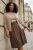 Trendyol Curve Dames Beige Effen Lang Regular fit Grote maten Vesten