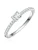Trilani Ring  zilver / wit