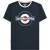 Lambretta Heren SS25 Ringer Logo T-Shirt (Donker marine/zilver)