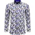 Tony Backer Overhemden met gitaar print blauw