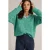 White Stuff Tammy Textured V Neck Bright Green