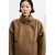 FRNCH imitatiebont teddy jas – bruin
