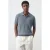 Mango Man relaxed fit gebreide polo – middenblauw