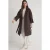 TRENDYOLMİLLA Dames Bruin Effen Oversized Trenchcoats
