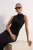 TRENDYOLMİLLA Dames Zwart Effen Maxi Mouwloos Casual Bodycon Jurken