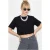 Dames Crop Crew Neck T-Shirt