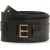 AllSaints Harlow Waist Belt Black/warm Brass