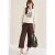3/4 High Waist broek met wijde pijpen in Loose Fit