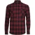 Urban Classics Heren geruit Flannel Shirt (Zwart/Bourgondië)