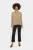 Blouse met lange mouwen Regular fit Dune beige
