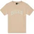 Nicce Heren Lettering Jersey Crew Neck Doelman T-Shirt (Grijs/Beige)