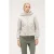Motivi Padded Jacket With Hood And Knit Borders Grey