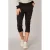 ES&SY cropped relaxed broek zwart
