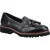 Hush Puppies Ginny Dames Zwarte Leren Instappers