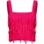 PINKO Potassio Top Mix Trecce E Fettucce Raspberry Red