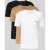 HUGO BOSS Classic T-shirts regular fit (3-pack) – heren T-shirts O-hals – midden beige – zwart en wit