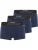 Carlo Colucci Boxershorts ‘Ebensberger’  navy / grijs / zwart