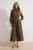 Trendyol Modest Dames Kaki Effen Maxi Lang Casual Blousejurk Modest Jurken