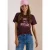Shirt met ronde hals en tekst
