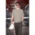 Oversized T-shirt met ribstructuur en ronde hals