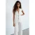 Mango jumpsuit met linnen – ecru