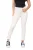 M&Co Dames jeans met hoge taille en taps toelopende rechte pijpen in beige