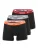 NIKE Underwear Boxershorts ‘Everyday’  donkergrijs / oranje / robijnrood / zwart
