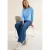 Cecil Dames Shirt met minimale print in Blauw