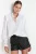 TRENDYOLMİLLA Dames Wit Effen Lang Regular fit Overhemden