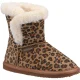 Hush Puppies Meisjes Ashlynn pantoffels met luipaardprint in suède (Luipaard)