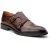 Base London Taper Leren Heren Bruine Dubbele Monk Schoenen