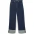 Vero Moda vmtessa hr fold up wide dnm jeans r 10341268 dark blue denim