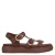 Manfield suède sandalen bruin