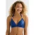 BEACHWAVE voorgevormde halter bikinitop met textuur kobaltblauw