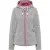 Schmuddelwedda functionele jas Dames grijs melange sorbet rood
