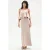 Rinascimento maxi jurk beige