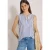 Seersucker-blouse met strepen