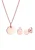 ELLI Sieraden set ‘Geo’  rose-goud