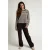 LOOXS 10sixteen rechtvallende gestreepte longsleeve met glitters en backprint – antraciet