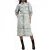 AllSaints Ava Denim Dress Snow Grey