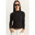 Halve Turtleneck Lange Mouwen Katoenen Blouse