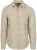 BOSS Overhemd Linnen Print Beige
